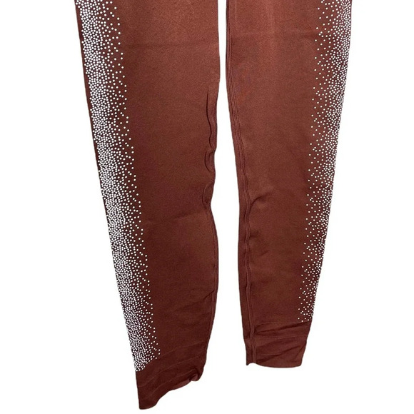 Fabletics Sculptknit High Waisted Reflective Leggings Size XS / Chestnut - Picture 4 of 7